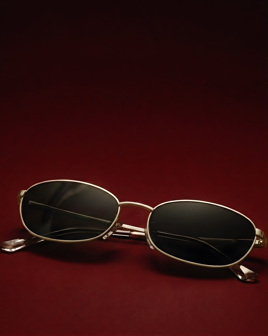bruwnude oval unisex sunglasses