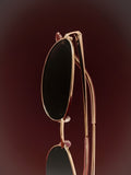 bruwnude oval unisex sunglasses