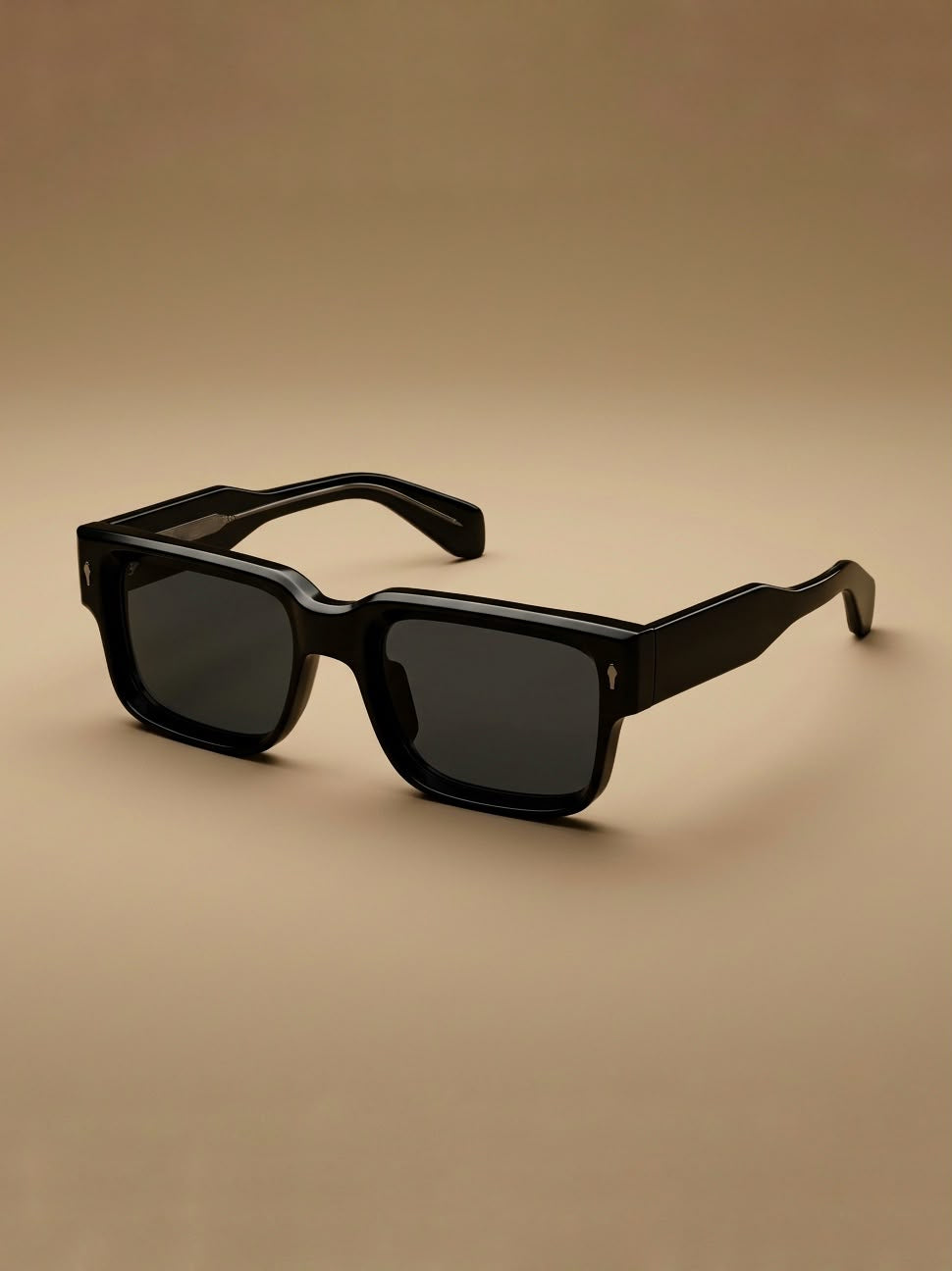 bruwnude men’s full black sunglasses